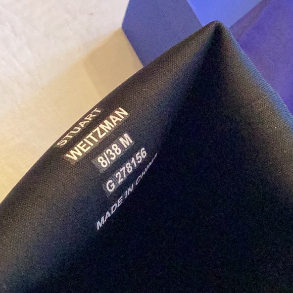 NWT beautiful Stuart Weitzman black rain boots - Picture 7 of 11